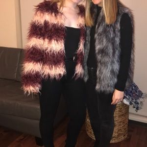 Furry colored jacket